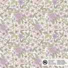 Katoen poplin bloemen lila