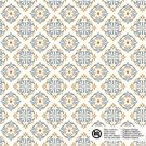 Katoen poplin abstract offwhite