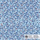 Katoen poplin luipaard babyblauw