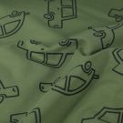 Sweat/french terry auto's bosgroen