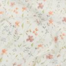 Rib jersey digitaaldruk bloemen offwhite