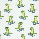 Katoen tricot krokodillen skateboard offwhite