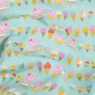 Katoen poplin peppa pig ijsjes mint