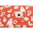 100x150 cm katoen tricot digitaaldruk roodborstje brick