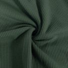 Wafel-jersey tricot donkergroen blooming fabrics