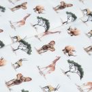 100x150 cm katoen tricot digitaaldruk dieren offwhite blooming fabrics