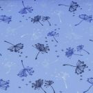 Katoen tricot paardenbloemen lichtblauw