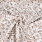 Katoen tricot bloemen offwhite