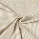 Katoen tricot gestreept beige/offwhite