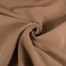 Ottoman rib jersey uni terra roze