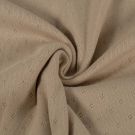 Ajour effen beige