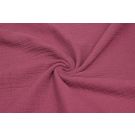 100x130cm katoenen mousseline uni fuchsia