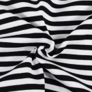 50x70 cm boordstof gestreept 8mm zwart