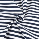 50x70 cm boordstof gestreept 6mm marine