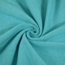 50x70cm boordstof gestreept 1mm turquoise