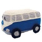 Haakpakket retro busje blauw - amigurumi diy kit