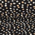 Gekookte wol zwart met gekleurde punten