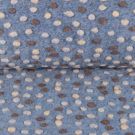 Gekookte wol staalblauw met grijze punten