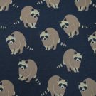 100x150 cm katoen tricot wasberen marine