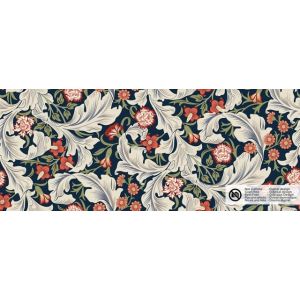 Decostof panama digitaaldruk bloemen marine