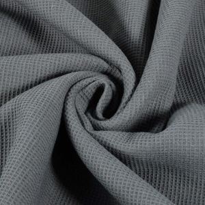 Wafelstof fijn donkergrijs