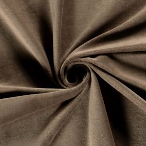 Nicky velours uni taupe