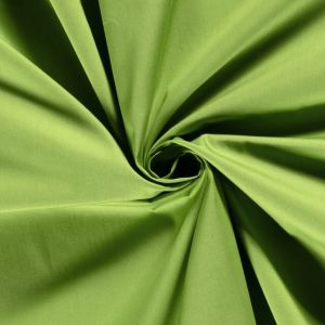 Katoen poplin uni lime