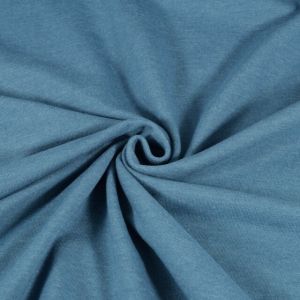 Katoen tricot melange petrol