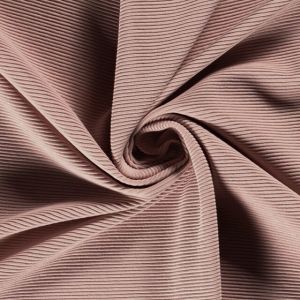 Ottoman rib jersey uni licht mauve