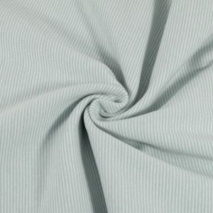 Boordstof gestreept 1mm ijsblauw