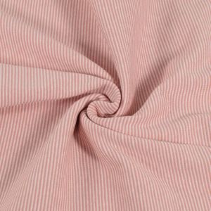 Boordstof gestreept 1mm koraal