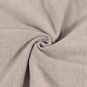 Boordstof gestreept 1mm taupe bruin