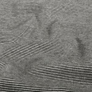 Boordstof gestreept 1mm zwart