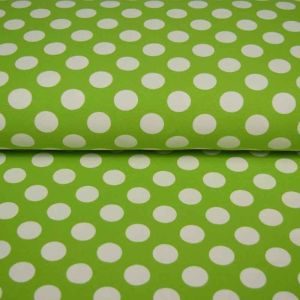 100x150 cm katoen tricot grote stippen kiwi