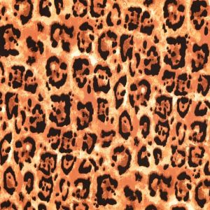 Viscose poplin dierenhuid zwart