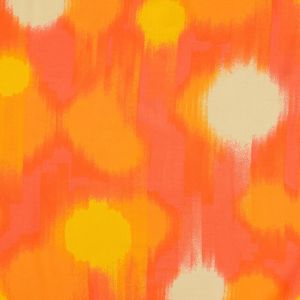 Viscose poplin batik oranje