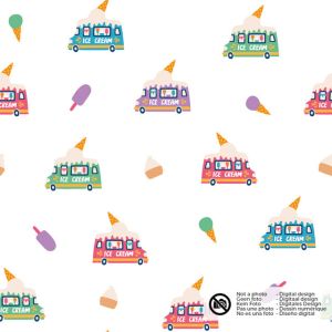 Katoen poplin ijskar wit