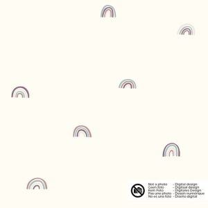 Katoen tricot regenbogen offwhite