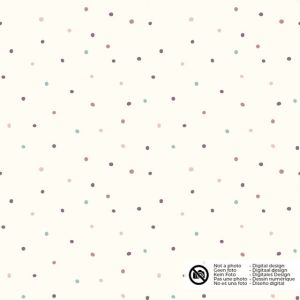 Katoen tricot stippen offwhite