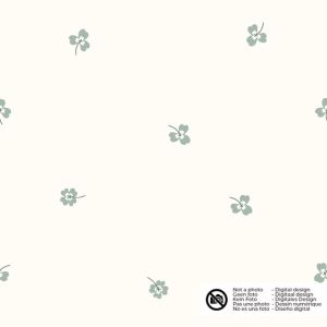 Katoen poplin klaver offwhite