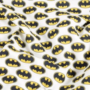 Katoen poplin batman wit