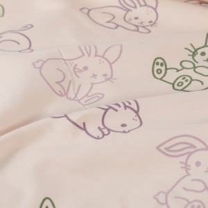 Sweat/french terry haasjes lichtroze