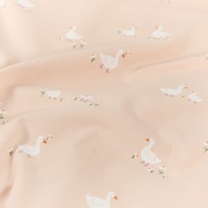 Katoen tricot ganzen offwhite