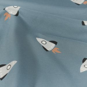 Sweat/french terry raketten indigo