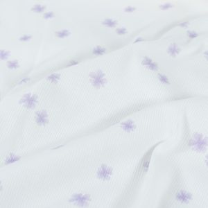 Rib jersey digitaaldruk bloemen offwhite