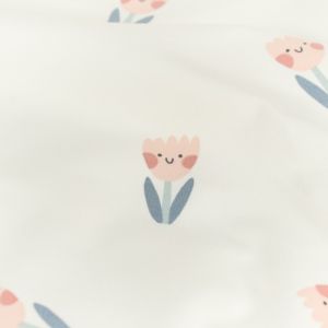 Sweat/french terry bloemen offwhite