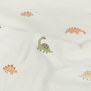Katoen tricot dino's offwhite