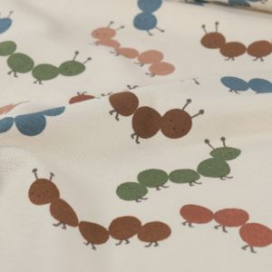 Terry crêpe rupsen beige