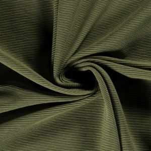Ottoman rib jersey uni bosgroen