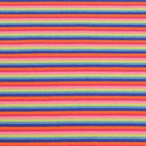 50x70 cm boordstof gestreept 2-3mm multicolor  